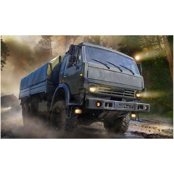 Maquette véhicule militaire : Camion Kamaz 3 essieux - Zvezda-Z3697