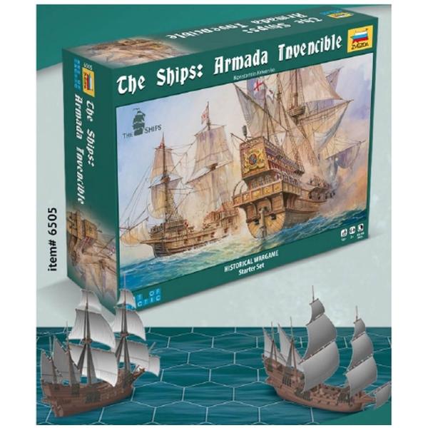 Wooden model ship: Invincible Armada Naval Battle game - Zvezda-Z6505